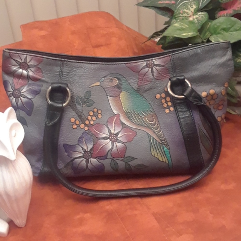 Hand painted Anuscchka Tote Handbag